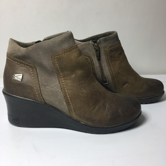 Keen Shoes - Keen leather wedge booties. Size 6.5.